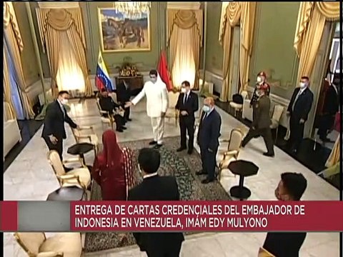Entrega de Cartas Credenciales del embajador de la República de Indonesia en Venezuela, Imam Edy Mulyono