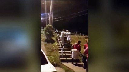 Woman Gives Birth on Steps of Mt Hope