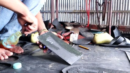 How to make beautiful leather sandals