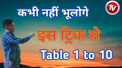 Table 1 to 10| Table 1 to 10 in Hindi| Table 1 to 10 in English| Table 1 to 10 tak| Table for kids|