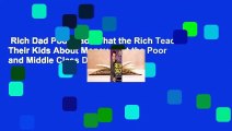 Rich Dad Poor Dad: What the Rich Teach Their Kids About Money That the Poor and Middle Class Do