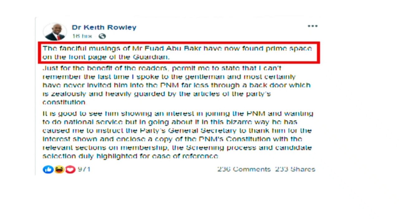 BAKR SAYS PM INVITED HIM. PM SAYS NO.
