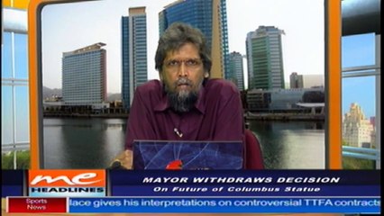 5 - Mayor withdraws from decision on future of Columbus statue: 1 of 2