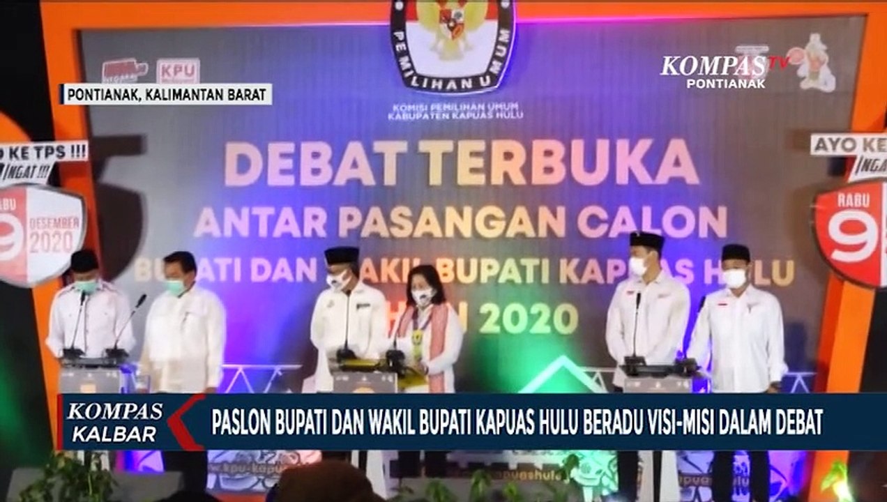 Tiga Paslon Pilkada Kapuas Hulu Paparkan Visi-Misi dalam Debat