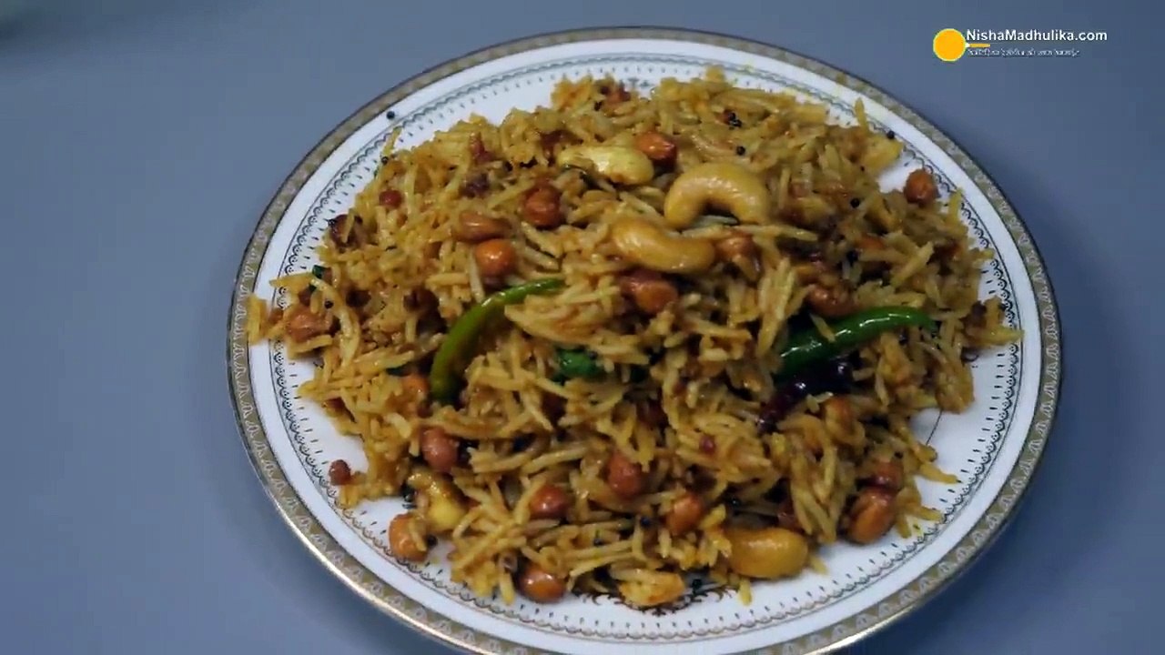 Spicy Tamarind Rice with leftover rice - Easy Tangy Tamarind rice recipe