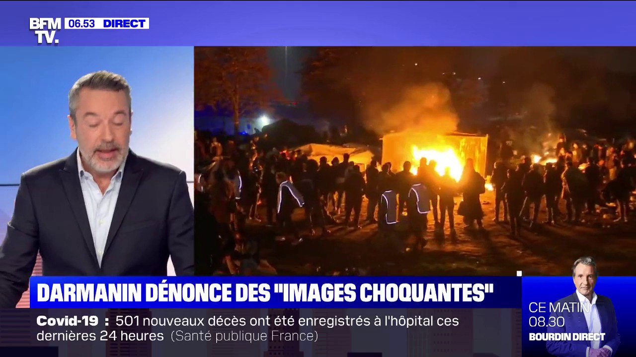 Évacuation de migrants à Paris: Darmanin évoque des "images choquantes"