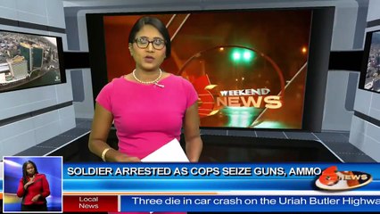 Solider arrested as cops seize guns, ammo.mp4