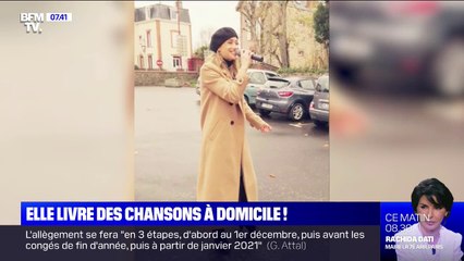 Bloquée par le Covid-19, la chanteuse Hélène Dor a décidé de livrer ses mélodies à domicile