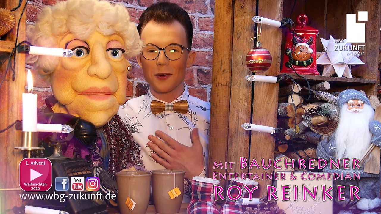 1. Advent 2020 mit Bauchredner ROY REINKER und Oma Hilde für die WBG Zukunft eG - Karrideo Image- und Eventfilmproduktion
