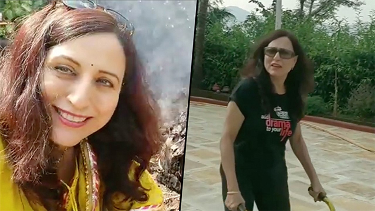 किशोरी शहाणेने दिला तिच्या गार्डेनचा टूर