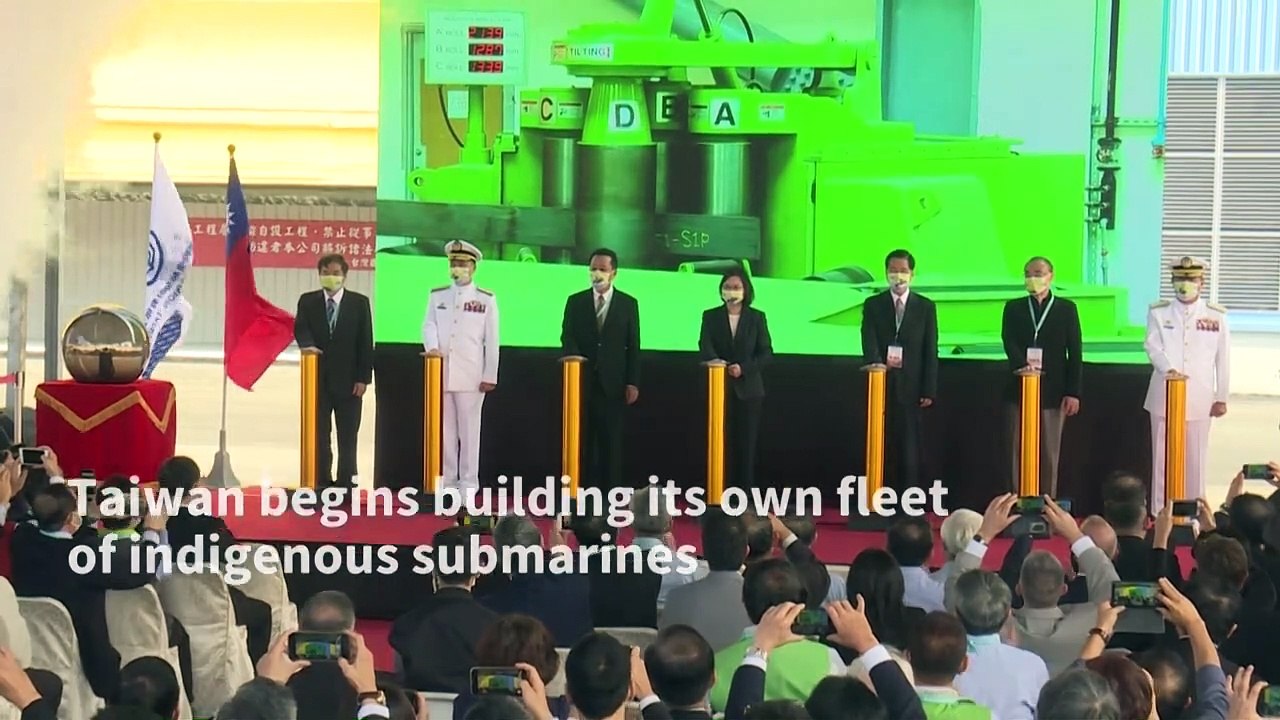 Taiwan begins building submarine fleet as China threat grows