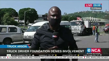 Truck Drivers Foundation denies involvement in truck arsons