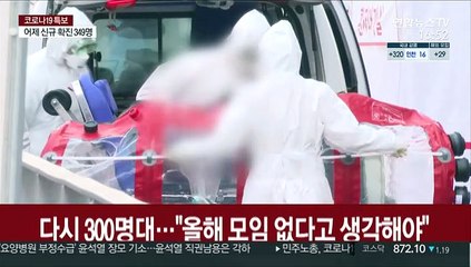 다시 300명대…"올해 모임 없다고 생각해야"
