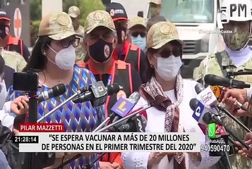 Pilar Mazzetti: "Se espera vacunar a más de 20 millones de personas en el primer trimestre 2021"