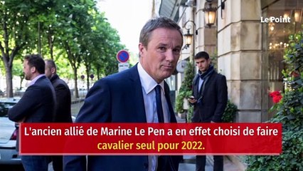 Grand moment de solitude pour Dupont-Aignan, lâché par les siens