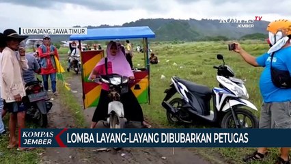 Lomba Layang-Layang Dibubarkan Petugas