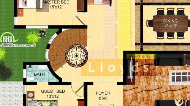 Bedroom Bungalow Floor Plans