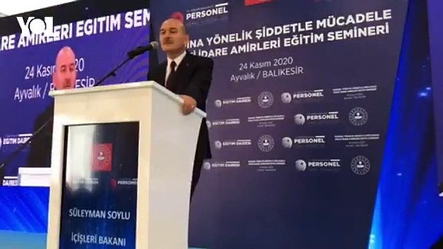Kadına yönelik şiddet için ayıp diyen Soylu'dan yeni açıklama: Kadına vuracağına kendine vur!