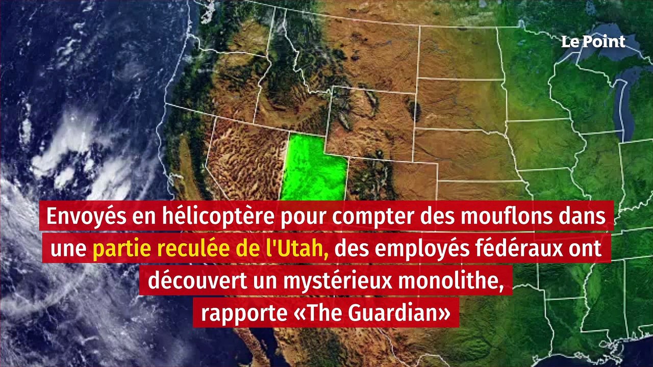Utah : un étrange monolithe découvert par un pilote d'hélicoptère
