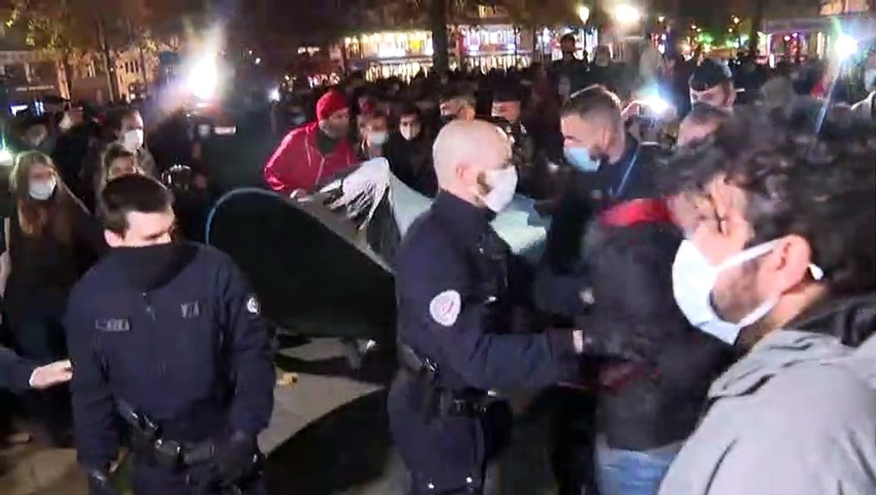 Zeltcamp in Paris gewaltsam geräumt: Polizei in Erklärungsnot