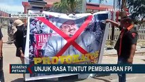 Massa Unjuk Rasa Tuntut Pembubaran FPI dan Tolak Habib RIzieq