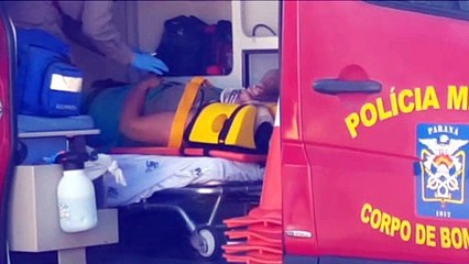 Ciclista é jogada contra para-brisas de carro, após colisão no Bairro Santa Cruz