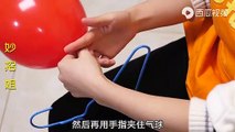 【It turns out that there is this little trick to tie the balloon】今天才知道，原来气球打结还有这个小技巧，一秒一个，太省力了