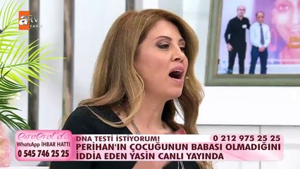 Perihan'ın çocuğunun babası olmadığını iddia eden Yasin canlı yayında...