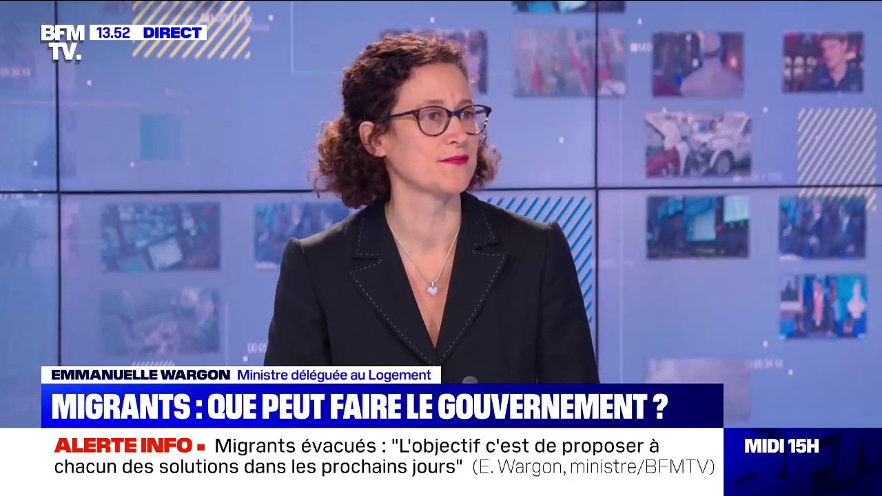 Migrants évacués à Paris: Emmanuelle Wargon ass...