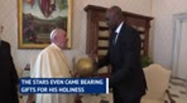 Pope meets NBA players to discuss social justice activism