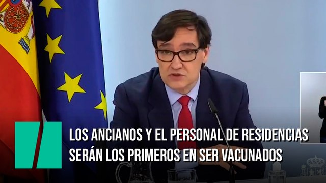 Los ancianos y el personal de residencias serán los primeros en ser vacunados