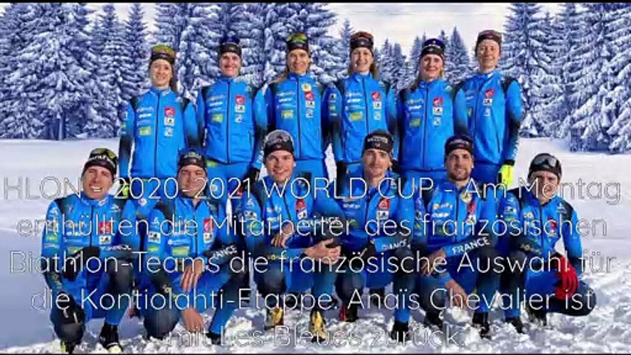 Biathlon - Kontiolahti: Die französische Auswahl enthüllt