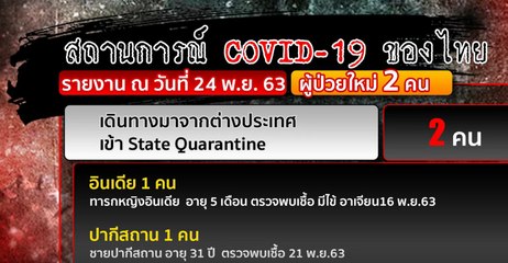 ข่าวค่ำ ช่วงที่ 3 วันอังคาร 24 พฤศจิกายน 2563