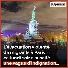 Évacuation musclée de migrants à Paris: Darmanin promet la transparence