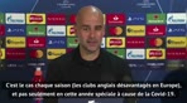 Groupe C - Guardiola : Chaque saison, les clubs anglais sont désavantagés