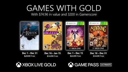 Xbox Games with Gold | December 2020