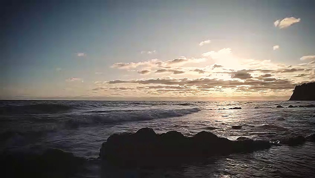 Sea Sunset Wavenatural beautiful royalty Free Stock no copyright video Free for commercial use dron dron aerial view
