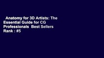Anatomy for 3D Artists: The Essential Guide for CG Professionals  Best Sellers Rank : #5