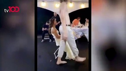 Sosyal medyayı sallayan video! Gelini böyle tekmeledi