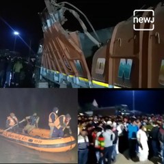 8 Trucks Slide Off Cargo Ship, Fall Into Ganga At Malda