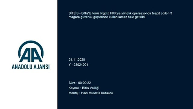 BİTLİS - Teröristlerin kullandığı 3 mağara kullanılamaz hale getirildi