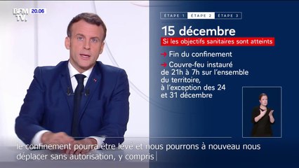 Emmanuel Macron: "Il ne s'agira pas de vacances de Noël comme les autres"