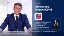 Emmanuel Macron appelle à utiliser l'application TousAntiCovid 