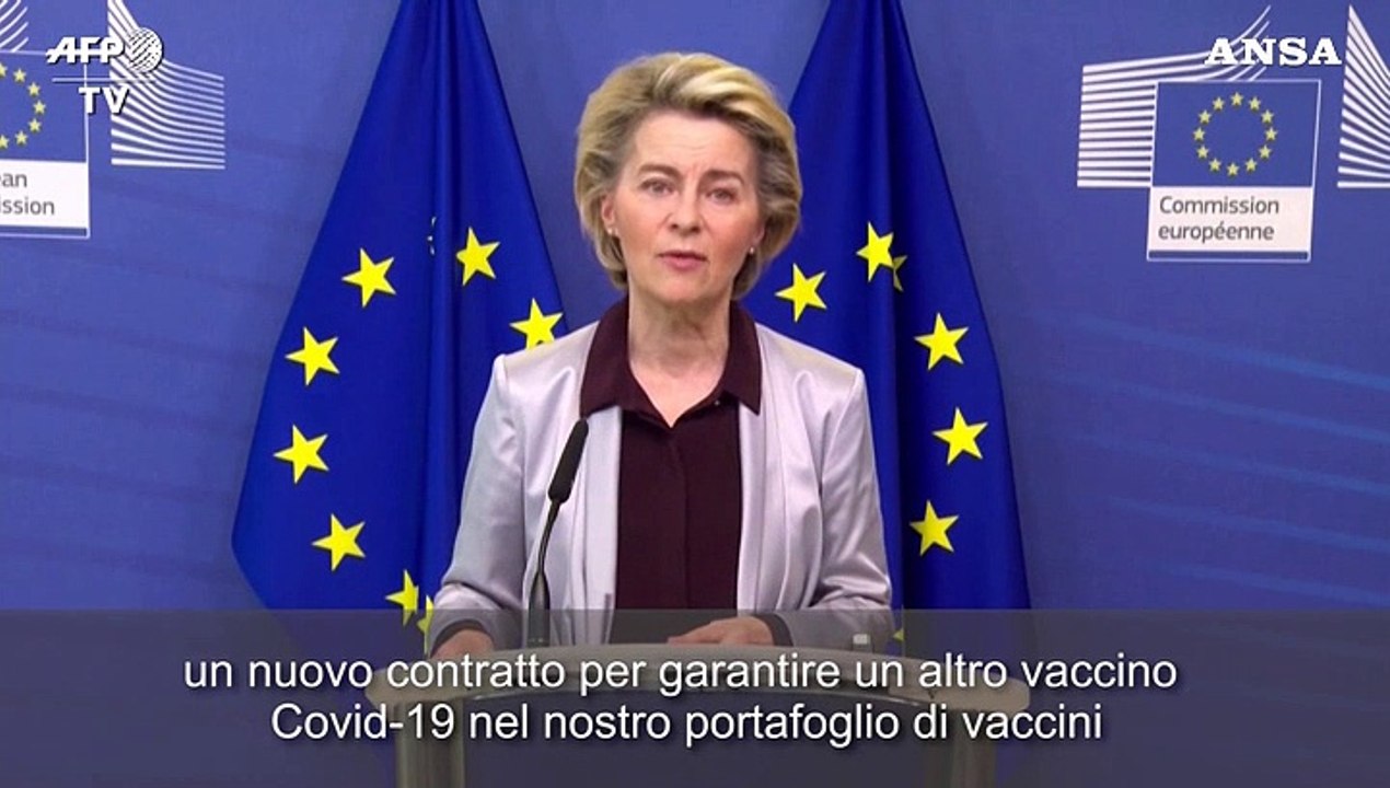 Covid, vaccini: Von der Leyen annuncia un nuovo contratto con Moderna