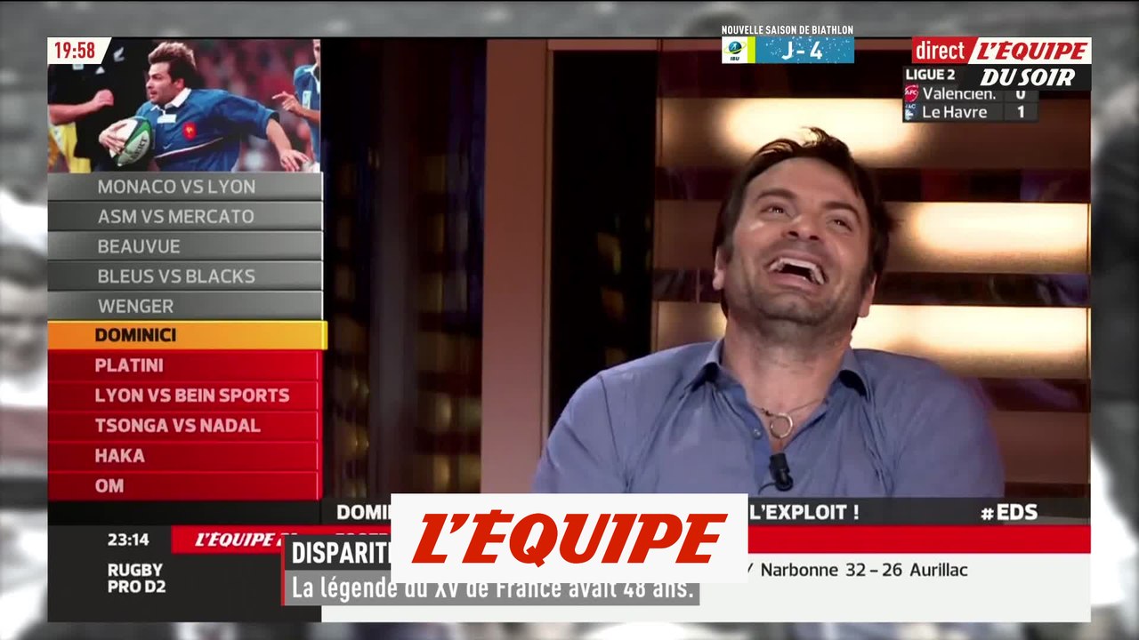 Quand Dominici se battait avec Benazzi - Rugby - Disparition de Christophe Dominici