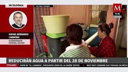 Habrá recortes en el suministro de agua de CdMx y Edomex
