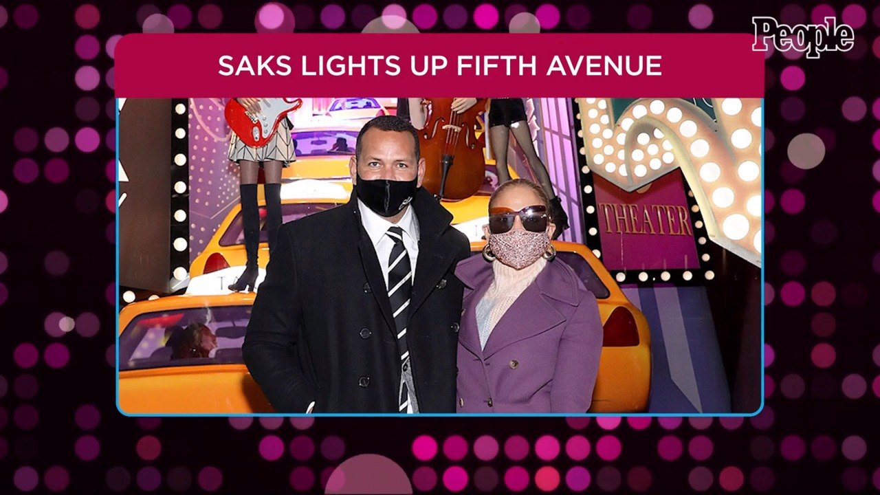 Alex Rodriguez (with J.Lo!) Launches Saks' Socially Distanced Holiday Window Display & Light Show