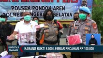 Polisi Bekuk Sindikat Pengedar Uang Palsu, 800 Juta Uang Palsu Disita!