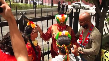 Protest To Remove Columbus Continues
