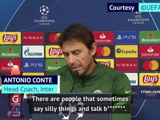 People talk a lot of b******* - Conte on Inter form